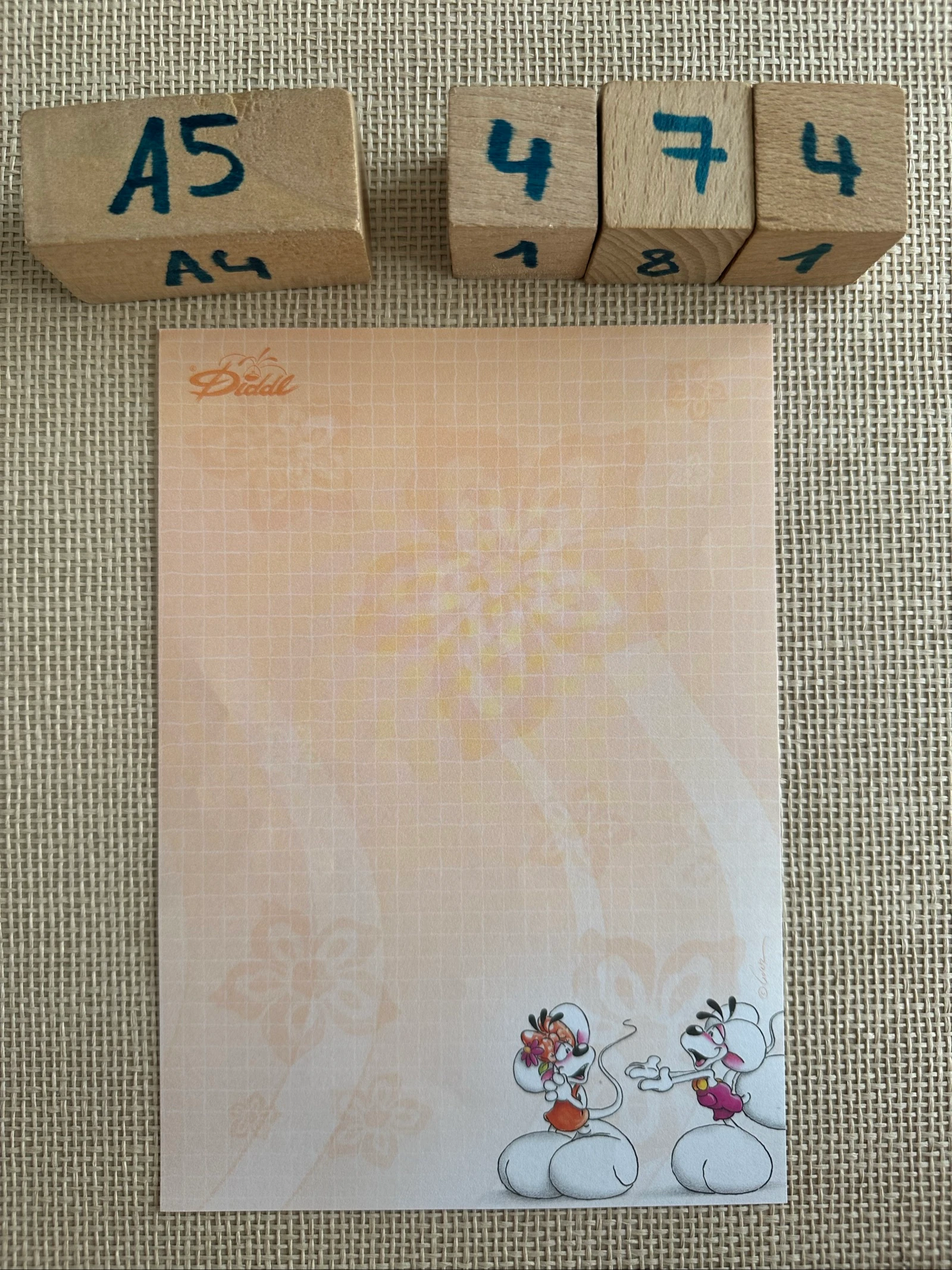 Diddl gekleurd briefpapier A5 nr. 